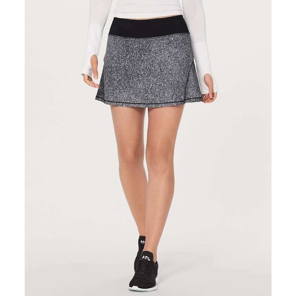 NWT Lululemon Size 2 Tall Circuit Breaker Skirt II Luminesce Black Skort Tennis - Picture 1 of 12